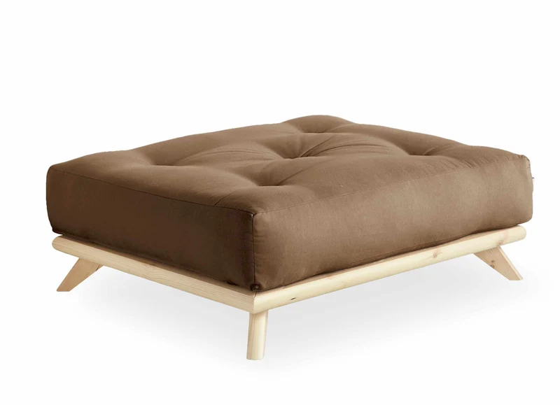 Hocker SENZA Polsterhocker passend zum Sofa Karup DAYBED Kiefer natur