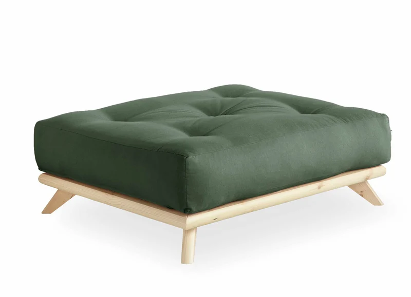 Hocker SENZA Polsterhocker passend zum Sofa Karup DAYBED Kiefer natur