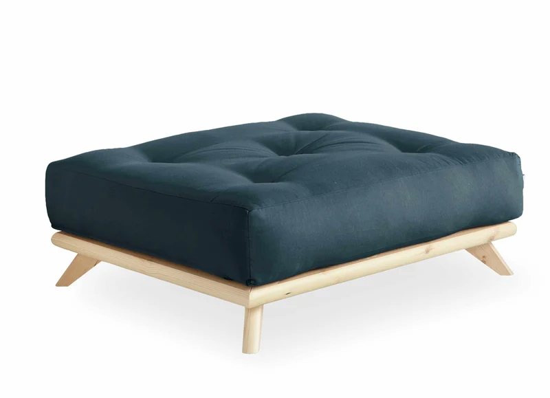 Hocker SENZA Polsterhocker passend zum Sofa Karup DAYBED Kiefer natur
