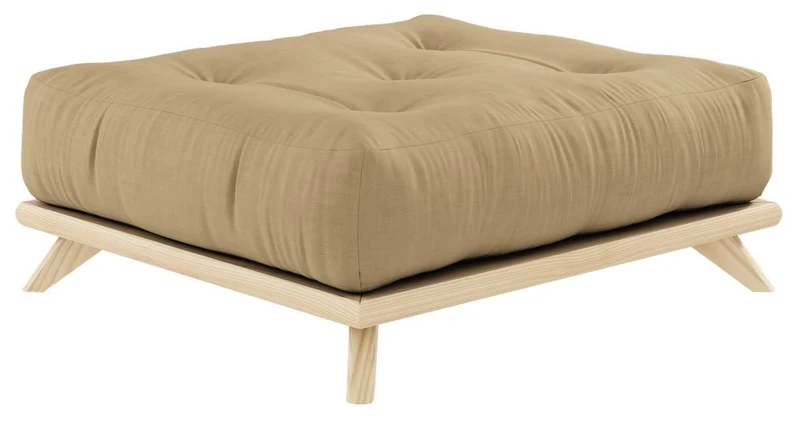 Hocker SENZA Polsterhocker passend zum Sofa Karup DAYBED Kiefer natur