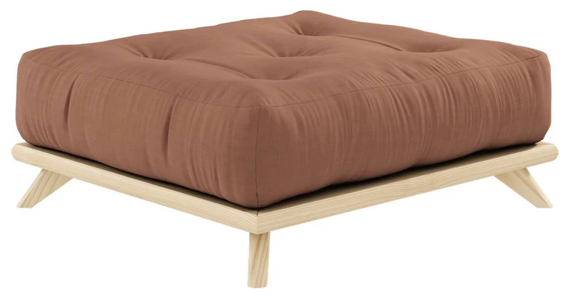 Hocker SENZA Polsterhocker passend zum Sofa Karup DAYBED Kiefer natur