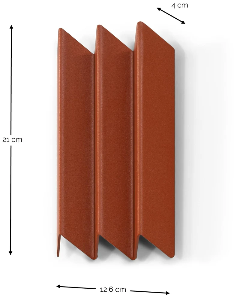 Wandgarderobe SENSU Small Garderobe Stahl gefaltete Optik von Spinder