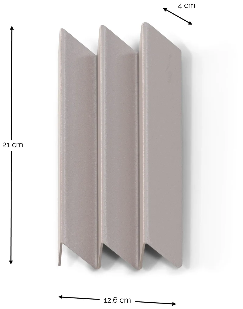 Wandgarderobe SENSU Small Garderobe Stahl gefaltete Optik von Spinder