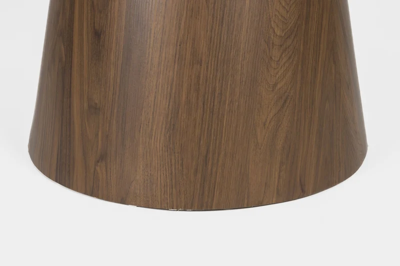 Esstisch Tisch ALMIRA rund Ø 115 cm Walnussfurnier Platte Marmoroptik