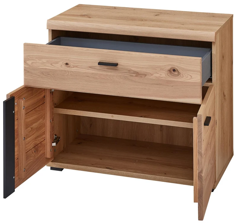 Büroschrank SONOS HU21 Front Altesche Massivholz gebürstet