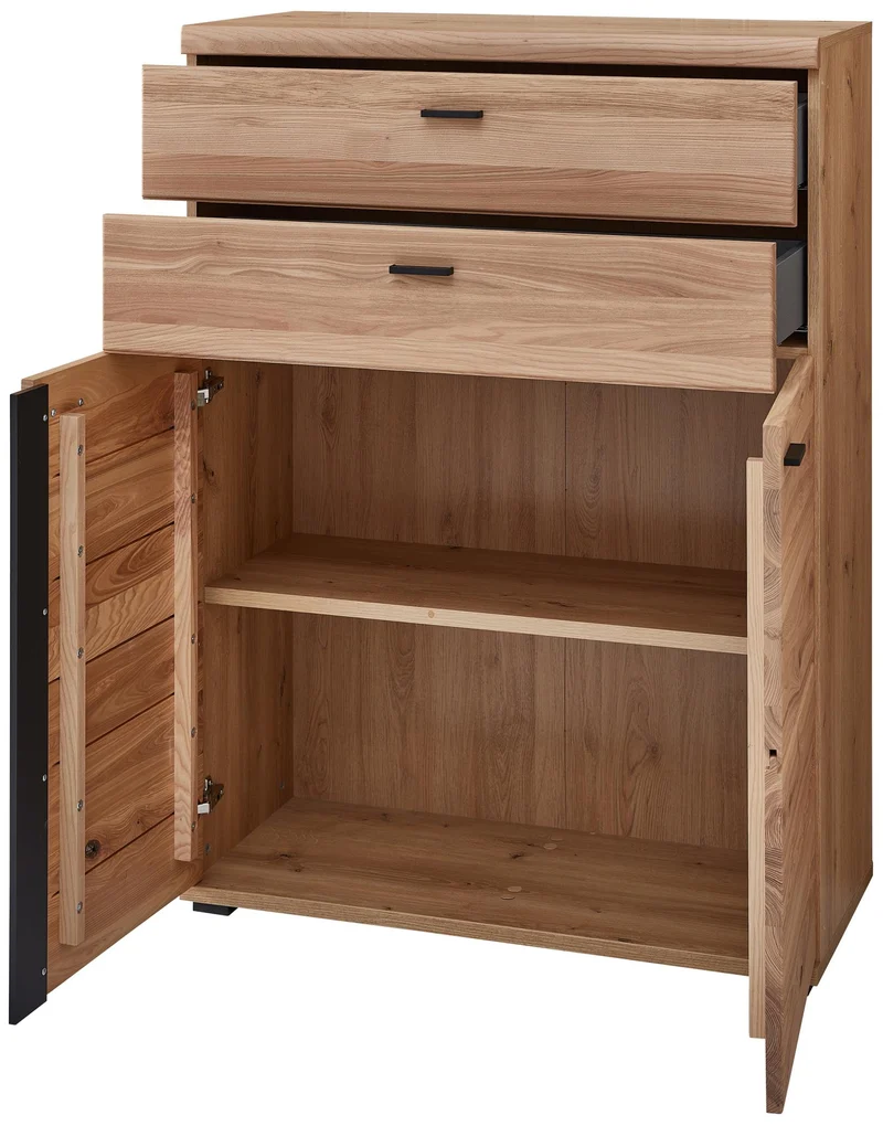 Büroschrank SONOS HU12 Front Altesche Massivholz gebürstet