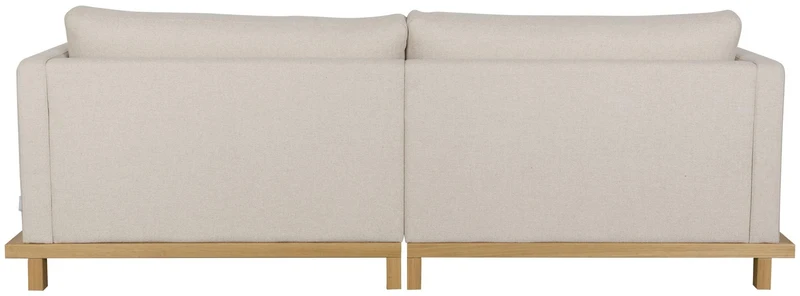 BLOSSOM 3-Sitzer Sofa von ZUIVER Stoff Sand Gestell Eiche hell