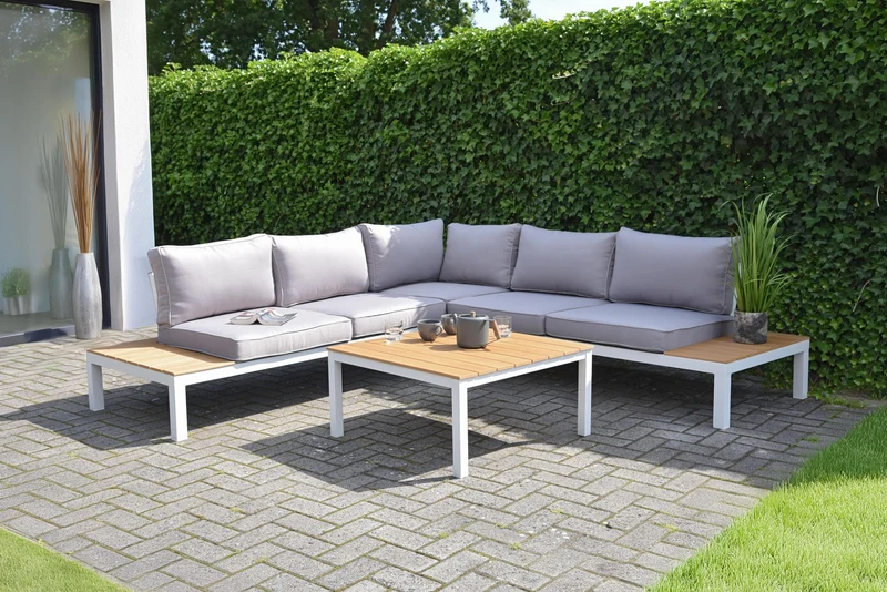 Moderne Garten Garnitur Lounge Set VALENTINA, 4tlg.