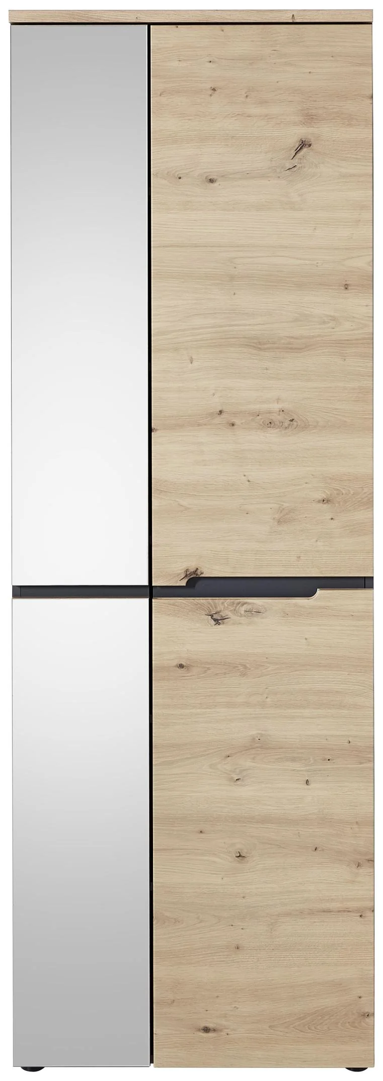 Dielenschrank Memphis mit Spiegel Artisan Eiche Graphit Nachbildung