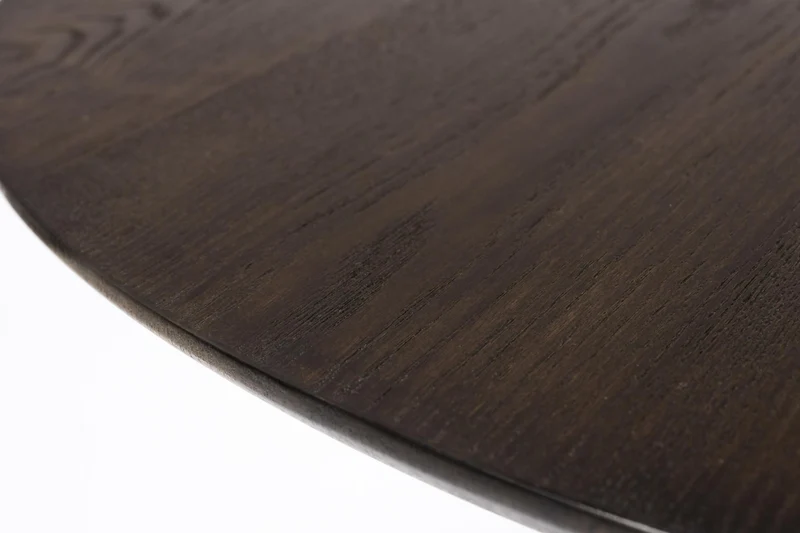 Tisch Esstisch RAKU BROWN BLACK furniert Ø 110 cm runde Tischplatte