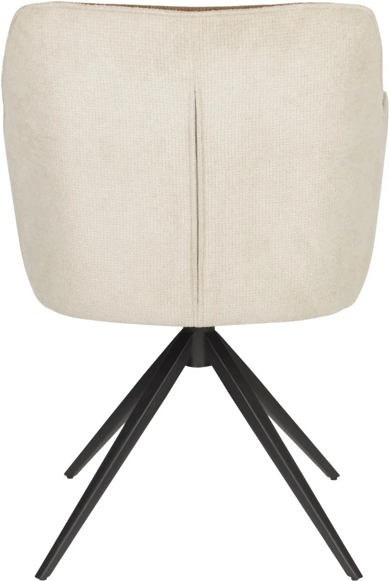 Stuhl Armlehnstuhl Esszimmerstuhl DALEY in der Farbe Beige/Braun