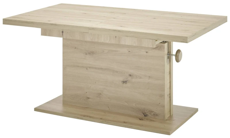 Couchtisch MONACO höhenverstellbar ausziehbar Optik: Artisan Eiche