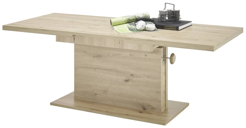 Couchtisch MONACO höhenverstellbar ausziehbar Optik: Artisan Eiche