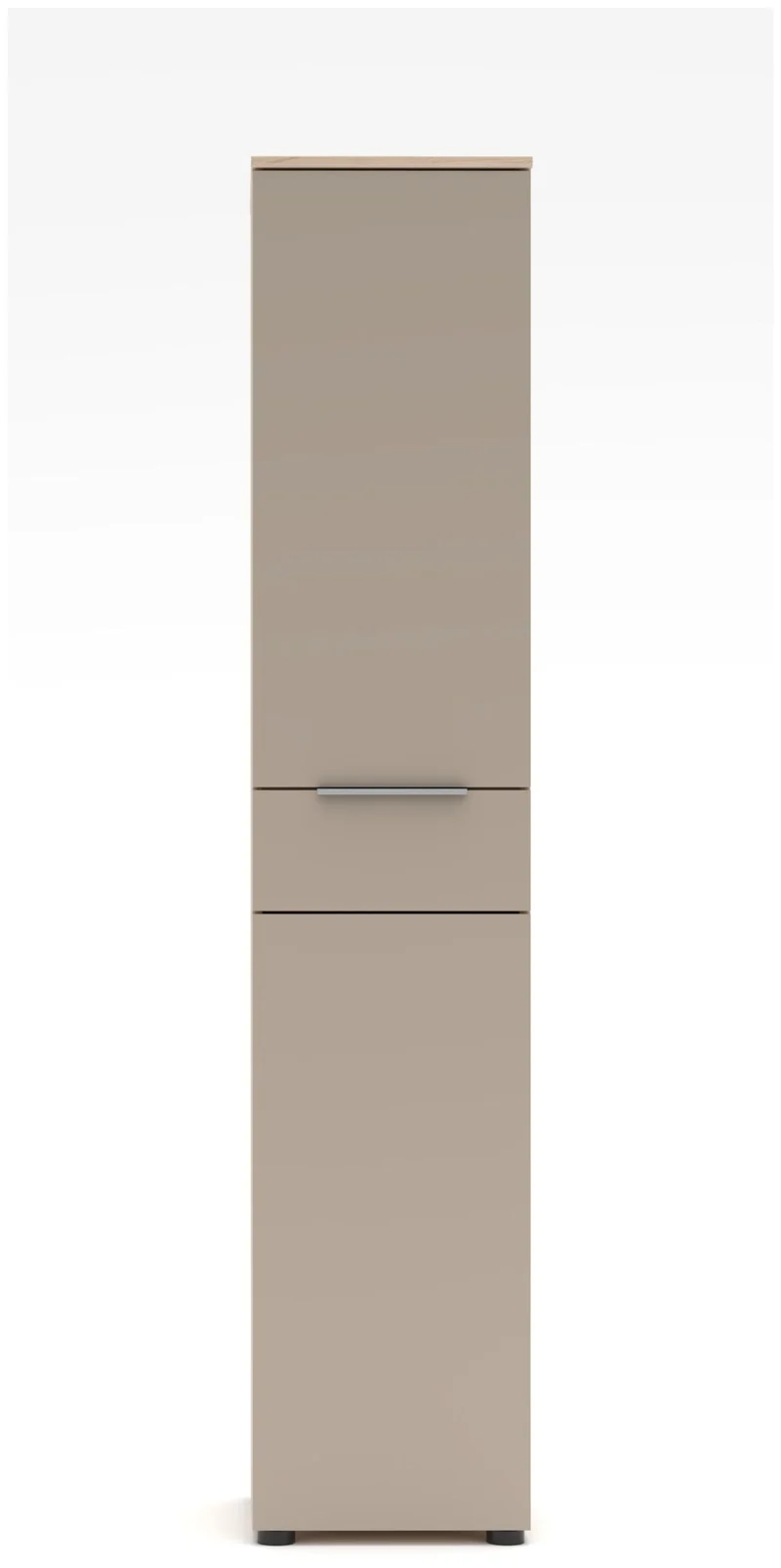 SANTORIN Aktenschrank 40 cm Riva Eiche Melamin mit Glas-Front