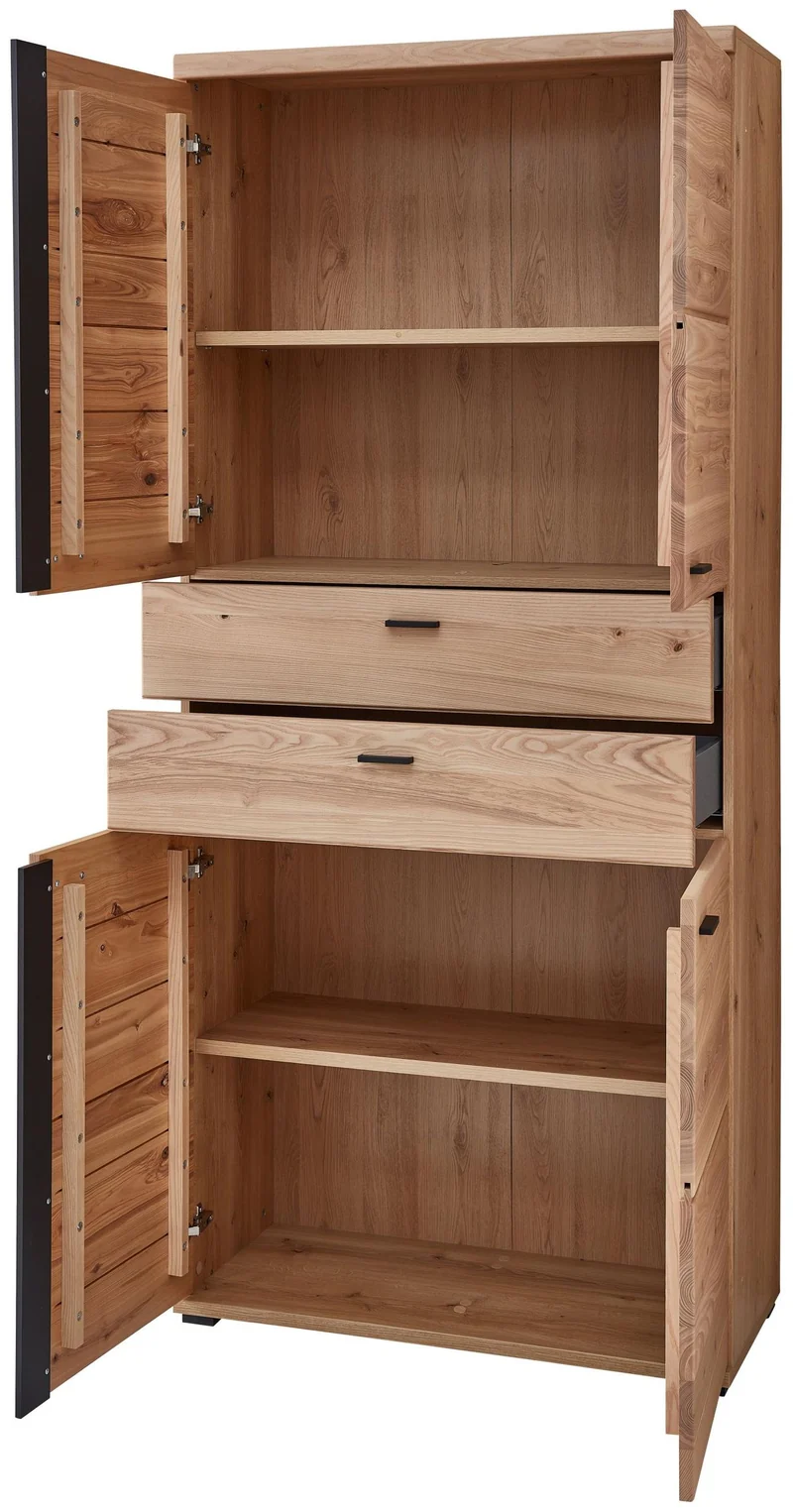Büroschrank SONOS HU02 Front Altesche Massivholz gebürstet