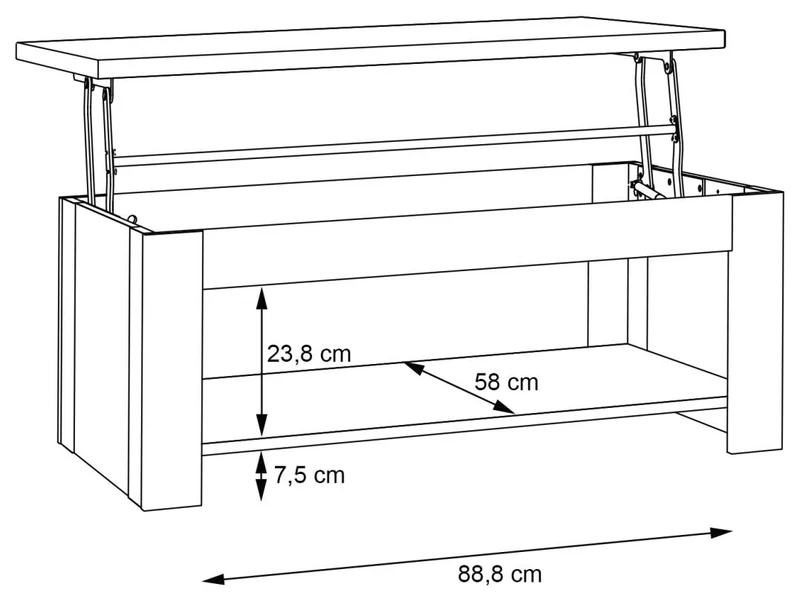 Wohnzimmerschrank CORONA, Set 5-tlg Artisan Eiche von Forte