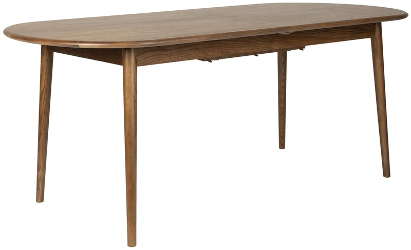 Esstisch TWIST OVAL von ZUIVER 180 x 90 ausziehbar Walnuss furniert