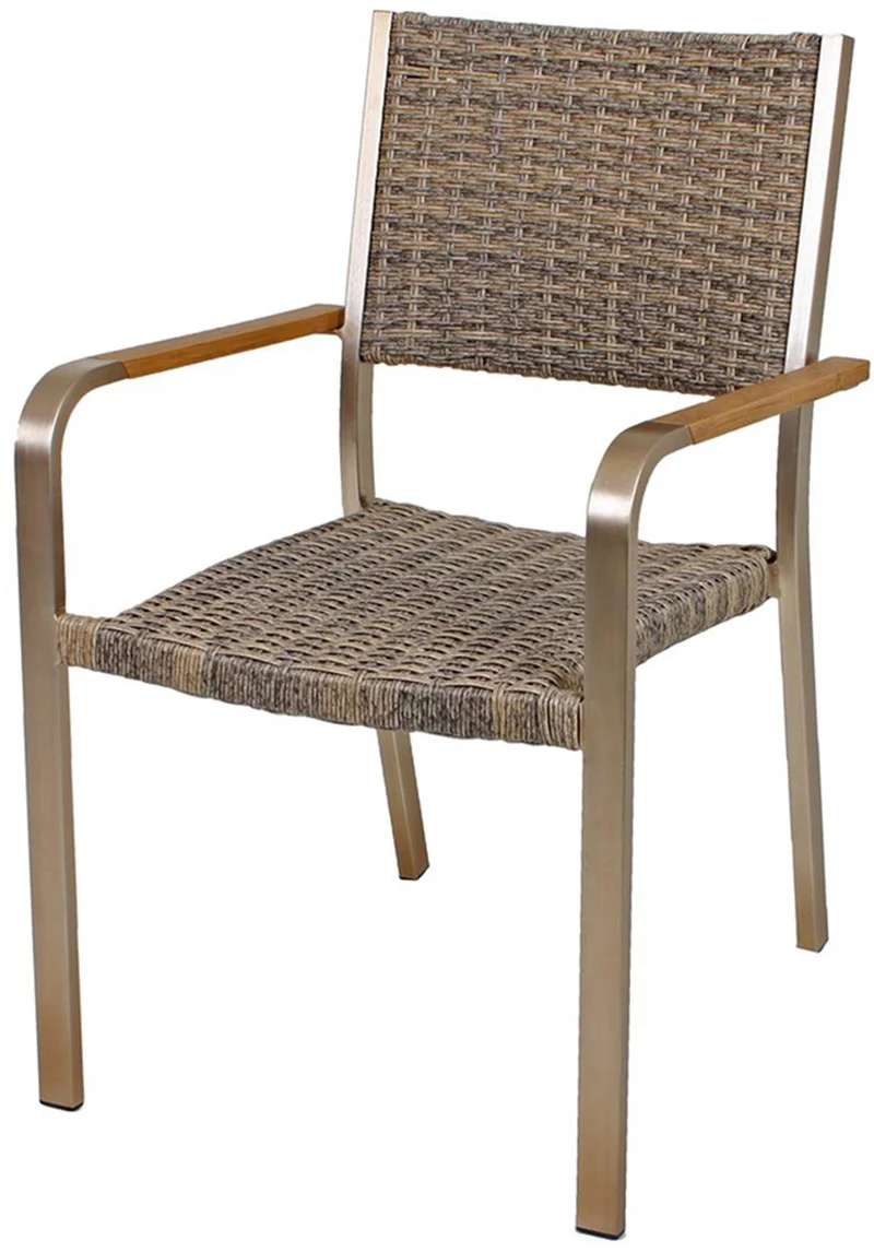 Garten Tischgruppe FLORENCE 7-tlg. 1 Tisch und 6 × Stapelstuhl 305267