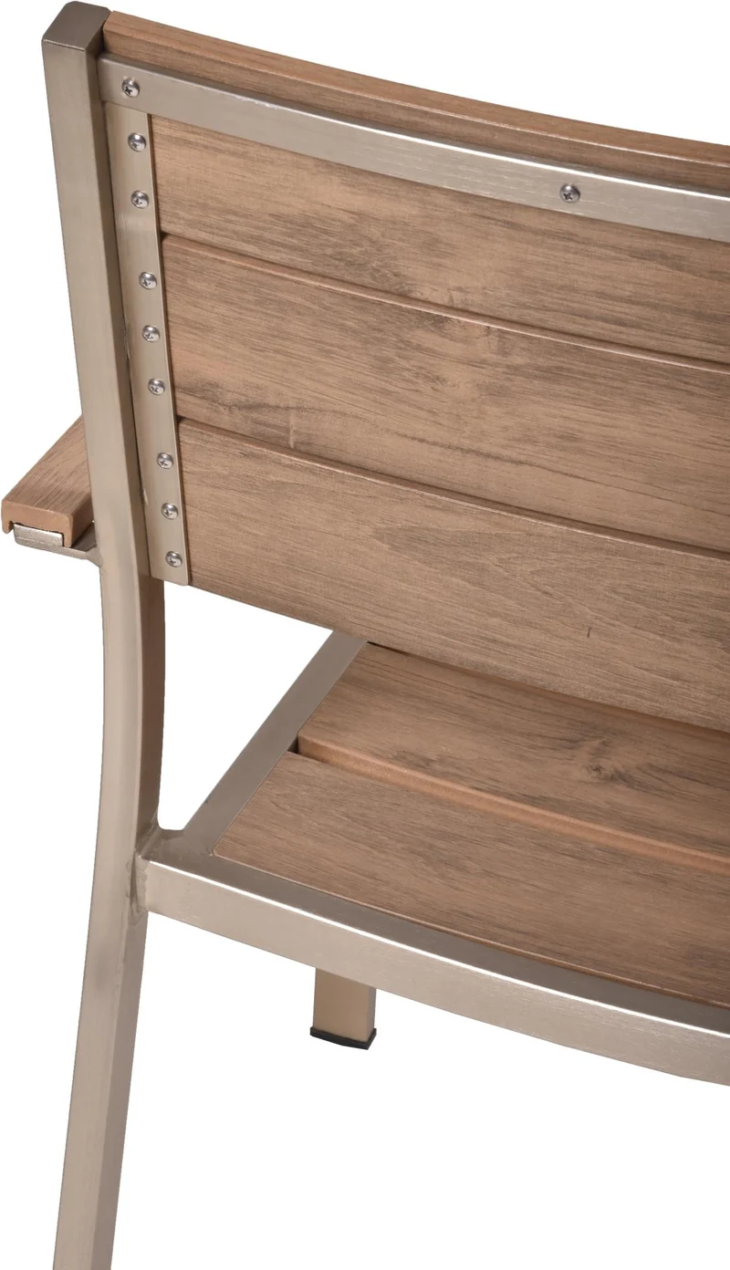 Garten Tischgruppe FLORENCE 5-tlg. mit Tisch und 4 × Stapelstuhl