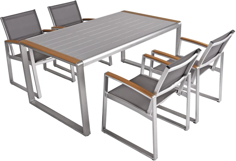 Garten Tischgruppe AVA 5-tlg. Tisch 160 x 90 cm und 4 x Stuhl AVA