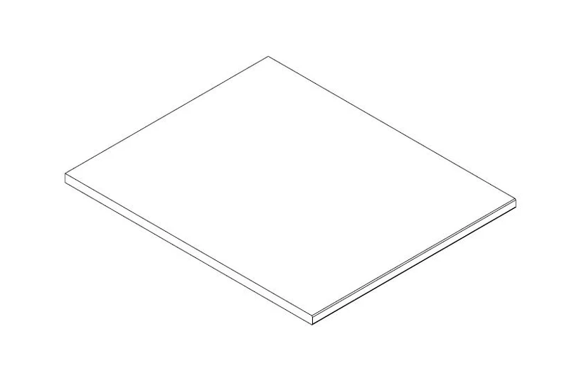 Einlegeboden 50 cm Wildeiche für Schrank AAGE 1-trg. Element