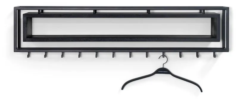 Garderobe Wandgarderobe SCHOOL 120 BLACK EDITION von Spinder Design
