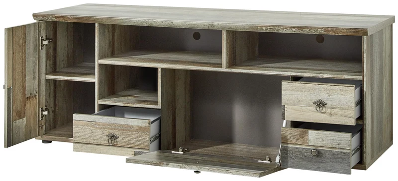 Wohnzimmerschrank Wohnwand BONANZA DD83 - Driftwood Nachbildung