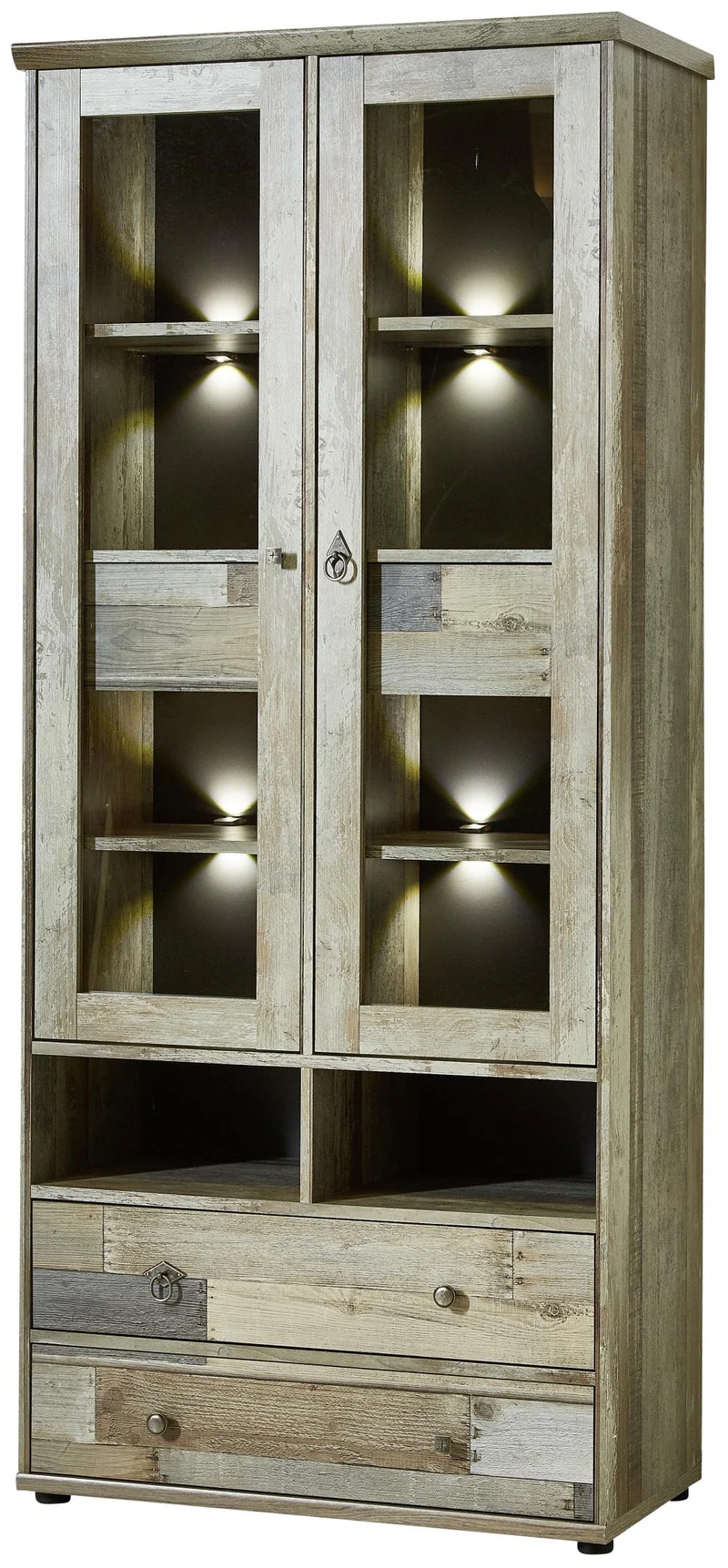 Wohnzimmerschrank Wohnwand BONANZA DD82 - Driftwood Nachbildung
