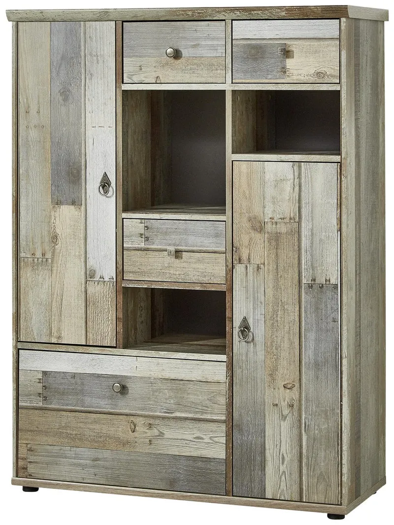 Wohnzimmerschrank Wohnwand BONANZA DD82 - Driftwood Nachbildung