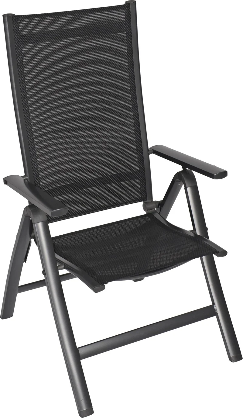 Relaxsessel Gartensessel Hochlehner CARINO Gestell Aluminium anthrazit