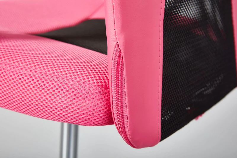 Jugenddrehstuhl Drehstuhl DONNY Mesh Pink mit Armlehnen