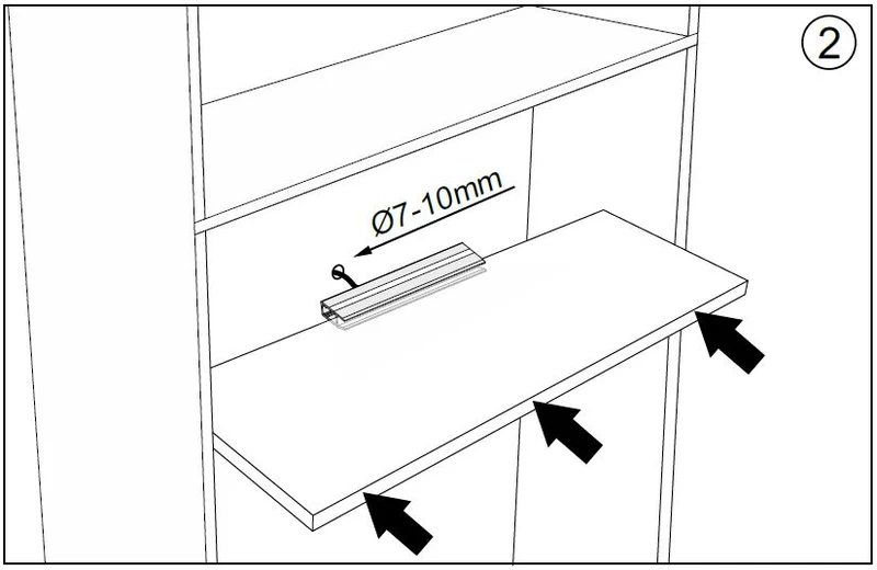 LED Beleuchtungsleiste Farbton neutral weiß 400 mm 4er-Set