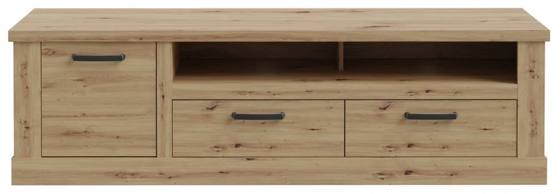 Lowboard CORONA 2 Schubladen Gerätefach Optik: Artisan Eiche von Forte