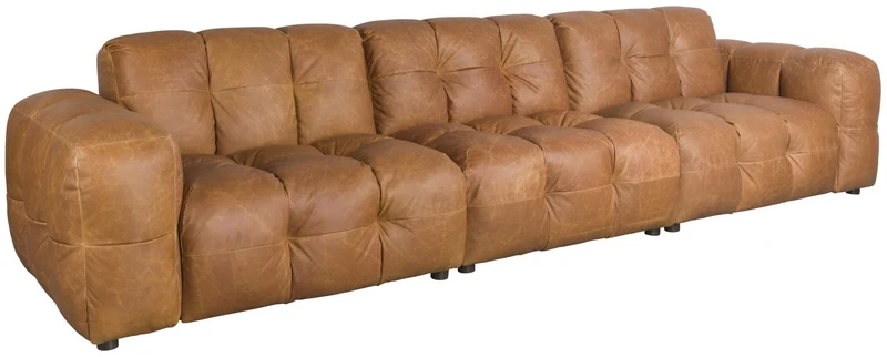 HACKMAN 4,5-Sitzer Sofa Echtleder Cognac von DUTCHBONE