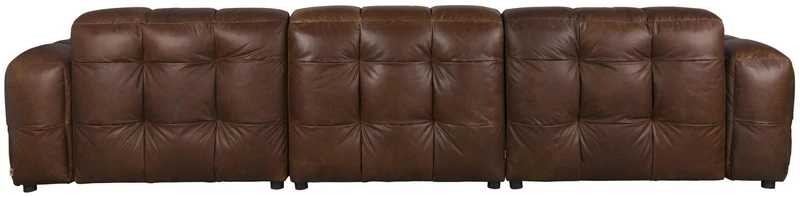 HACKMAN 4,5-Sitzer Sofa Echtleder dunkelbraun von DUTCHBONE