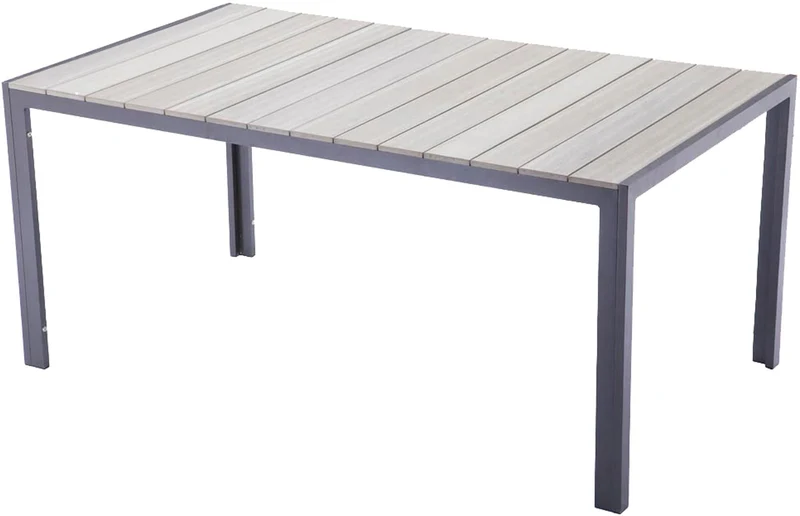 Garten Tischgruppe OLIVIA 7-tlg. Tisch 150 x 90 cm + 6 x Stapelstuhl