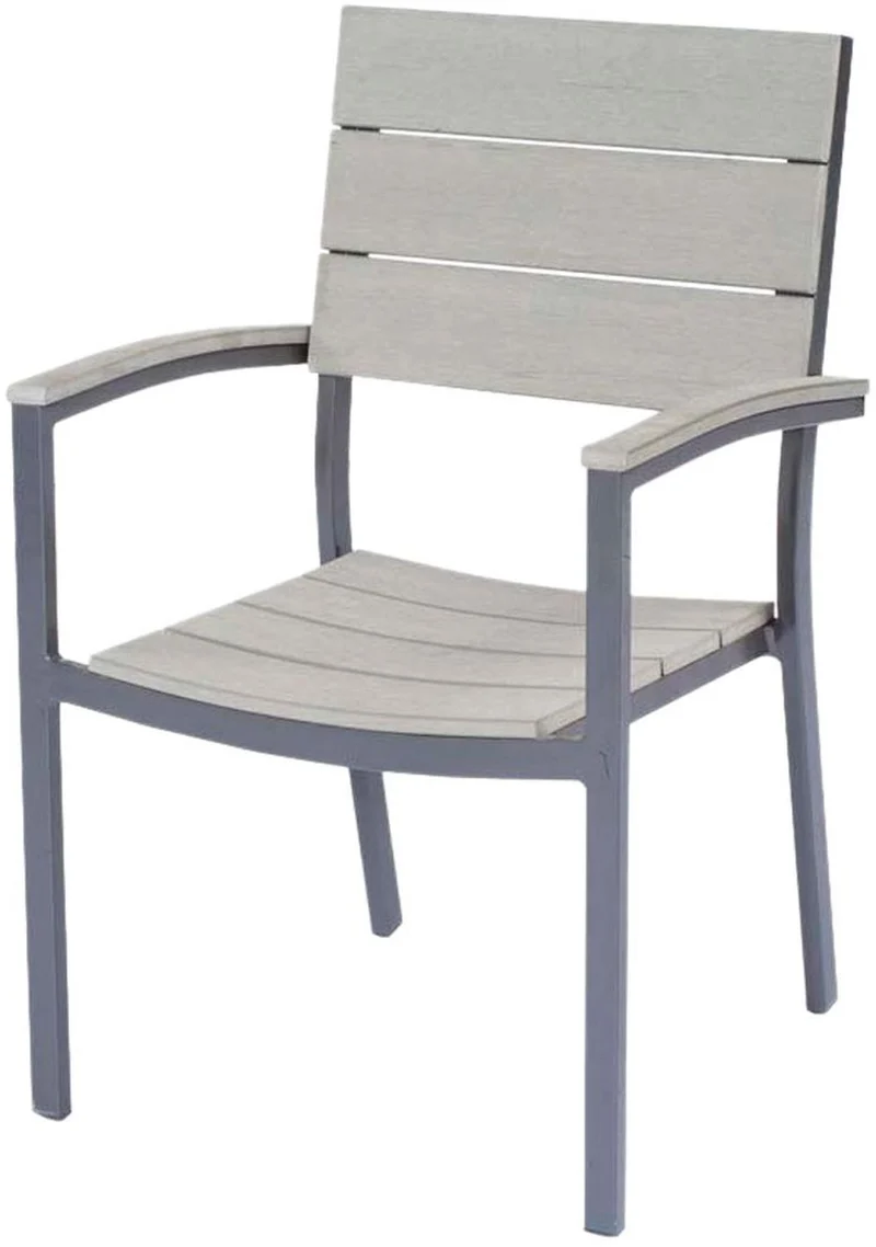 Garten Tischgruppe OLIVIA 5-tlg. Tisch 150 x 90 cm + 4 x Stapelstuhl