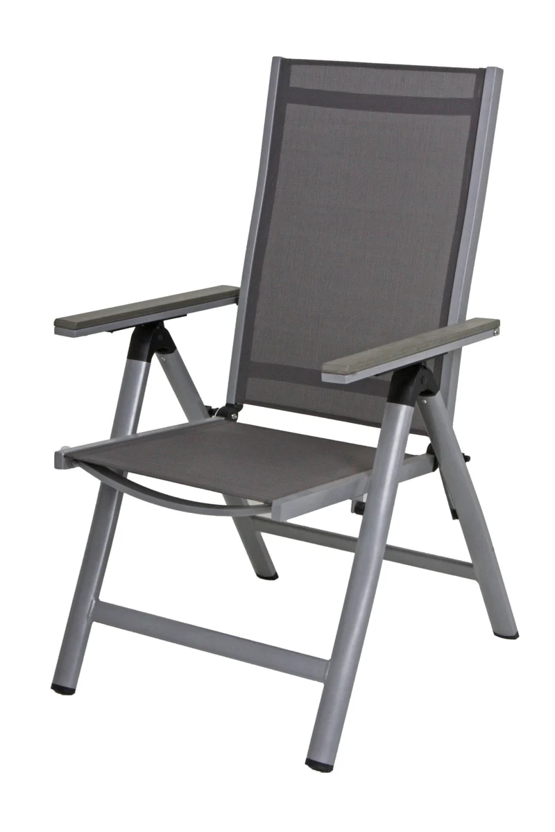 Garten Tischgruppe GRACE 5-tlg. 4 × Hochlehner + 1 Tisch 150 x 90 cm