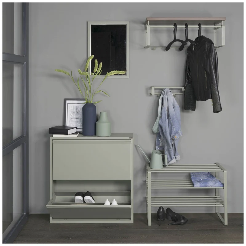 Wandgarderobe REX 1 in Dusty Green Garderobenhaken von Spinder