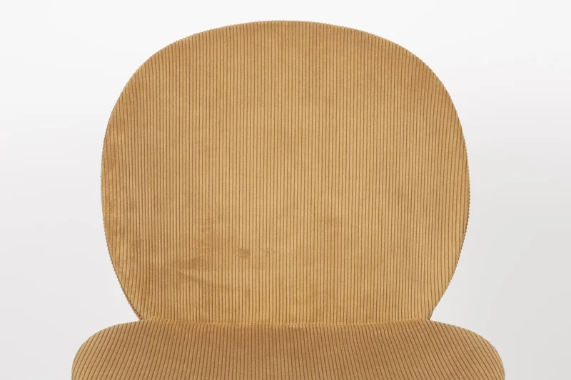 Esszimmerstuhl BONNET OCKER von ZUIVER mit trendigen Cordstoff