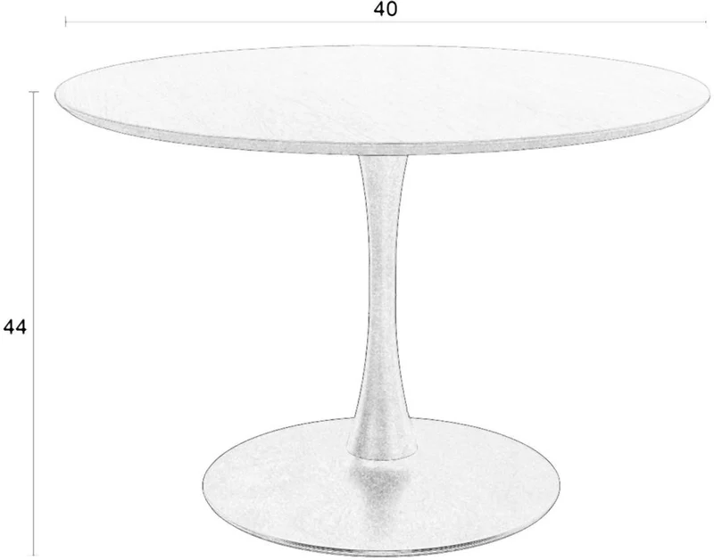 Tisch Esstisch RAKU NATURAL Eiche furniert Ø 110 cm runde Tischplatte
