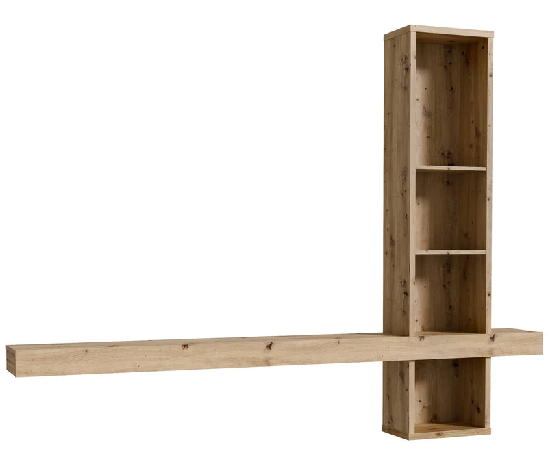 TV-Kombination LOUOTO 1, 2-teilig Sand & Artisan Eiche