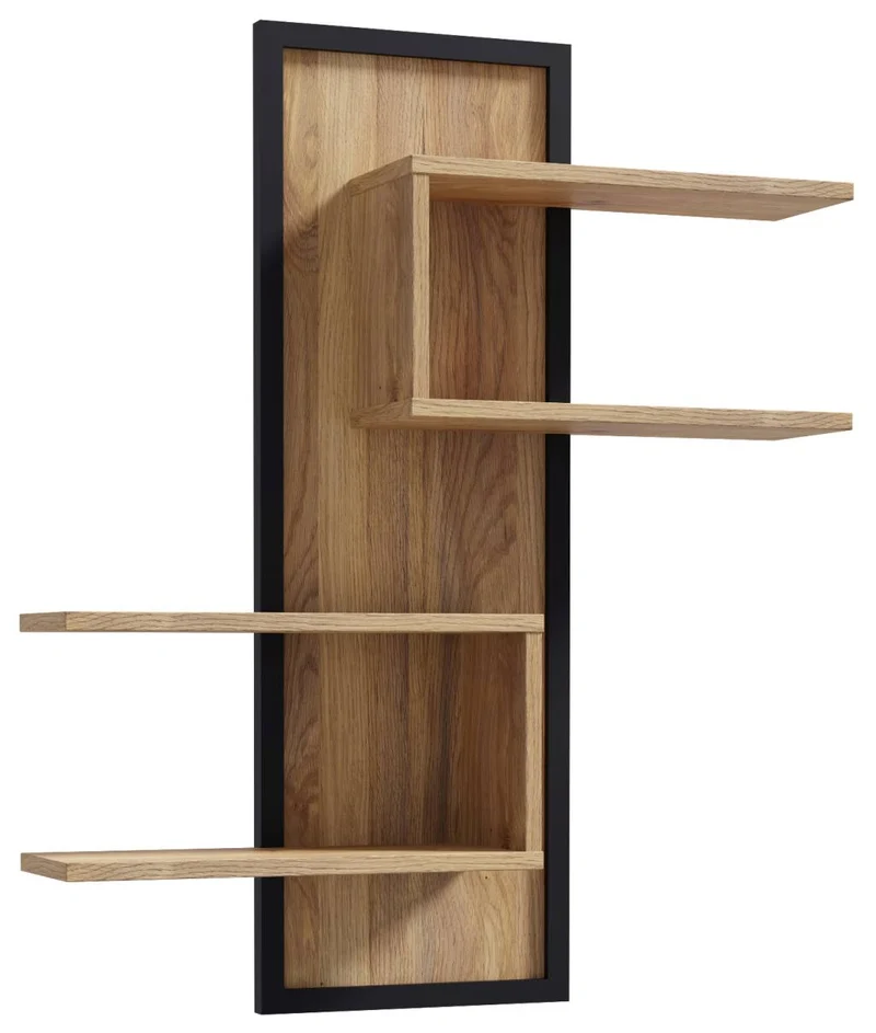 Wohnzimmerschrank JYTANA, 3-tlg., Mauvella Eiche/Schwarz