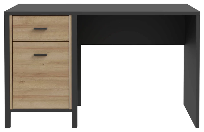 Schreibtisch HIGH ROCK 120 cm Riviera Eiche Optik / Schwarz, von Forte