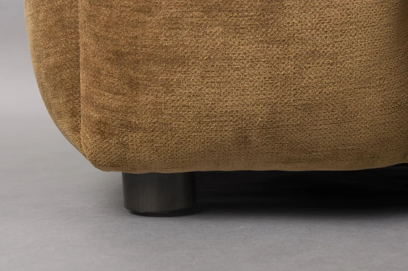 HACKMAN 3-Sitzer Sofa Velours Cognac von DUTCHBONE