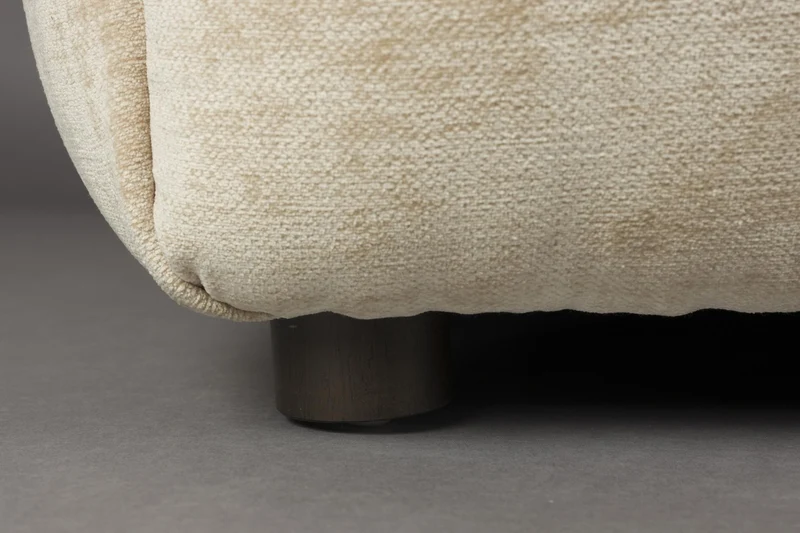 HACKMAN 3-Sitzer Sofa Velours Beige von DUTCHBONE