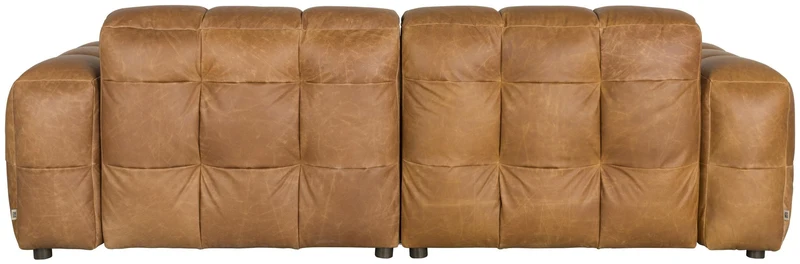 HACKMAN 3-Sitzer Sofa Echtleder Cognac von DUTCHBONE