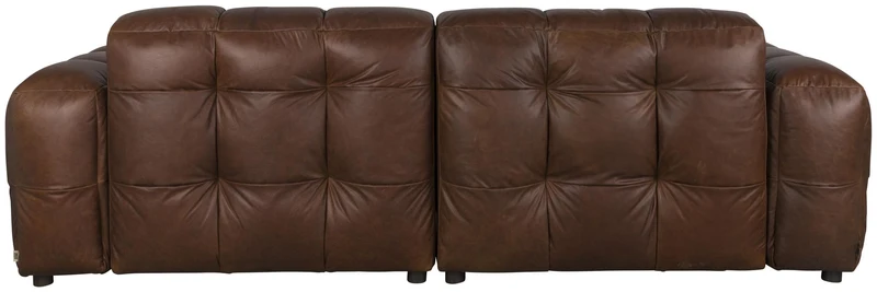 HACKMAN 3-Sitzer Sofa Echtleder dunkelbraun von DUTCHBONE