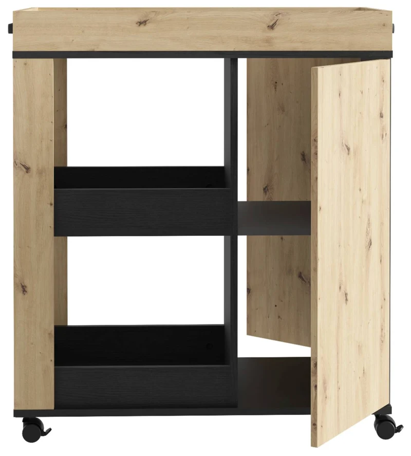 Servierwagen HOME BAR 204 Optik: Artisan Eiche Schwarzeiche, von Forte