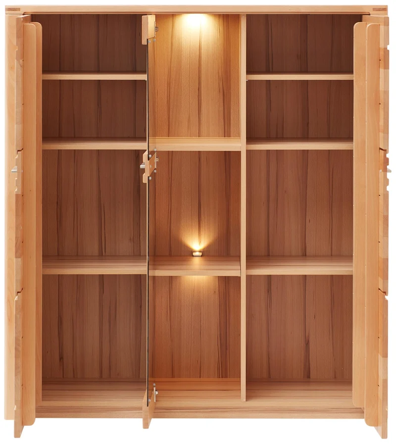 Wohnzimmerschrank NATURE ONE FF83, 3-tlg. Kernbuche Massivholz